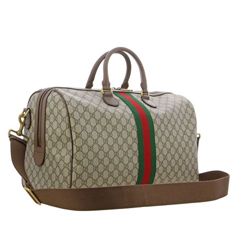 leather travel bag gucci|gucci luggage bags.